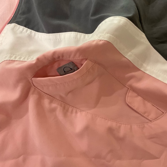 Nike Hooded Track Jacket Windbreaker Full Zip Pink & Grey Girls’ Size L (12-14) - Picture 12 of 12